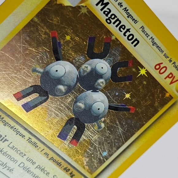 Magneton Base Set 9/102 French Holo Rare Pokemon Card - Picture 8 of 8